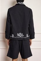 Bead Embroidered Blouson Jacket view 2