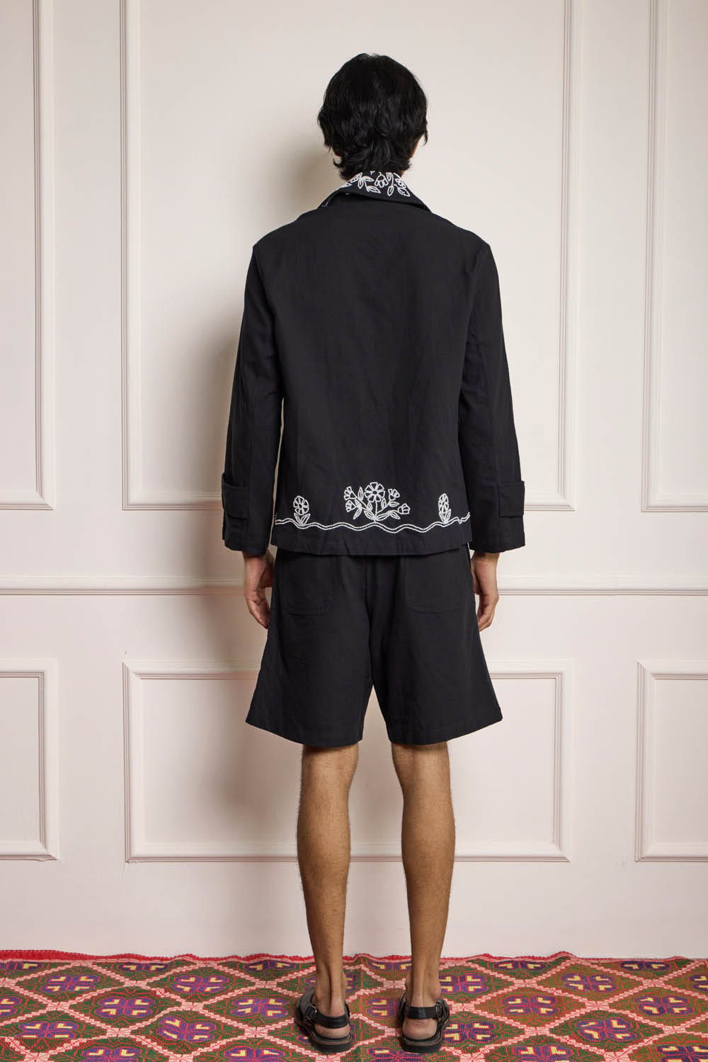 Bead Embroidered Blouson Jacket - image 3