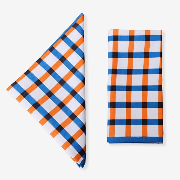 Harago — Grid Block Printed Table Napkin