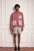 Pink Wool Jacket view 1