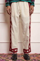 Applique Side Seam Drawstring Trousers view 1