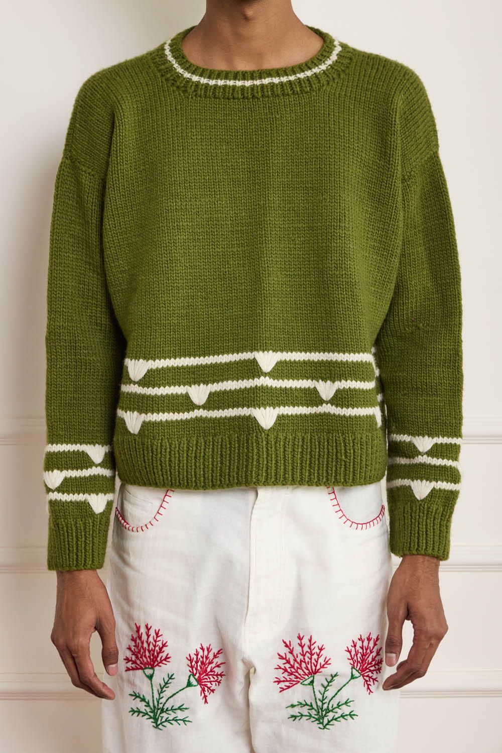 Hand Knitted Jumper Sweater - image 3