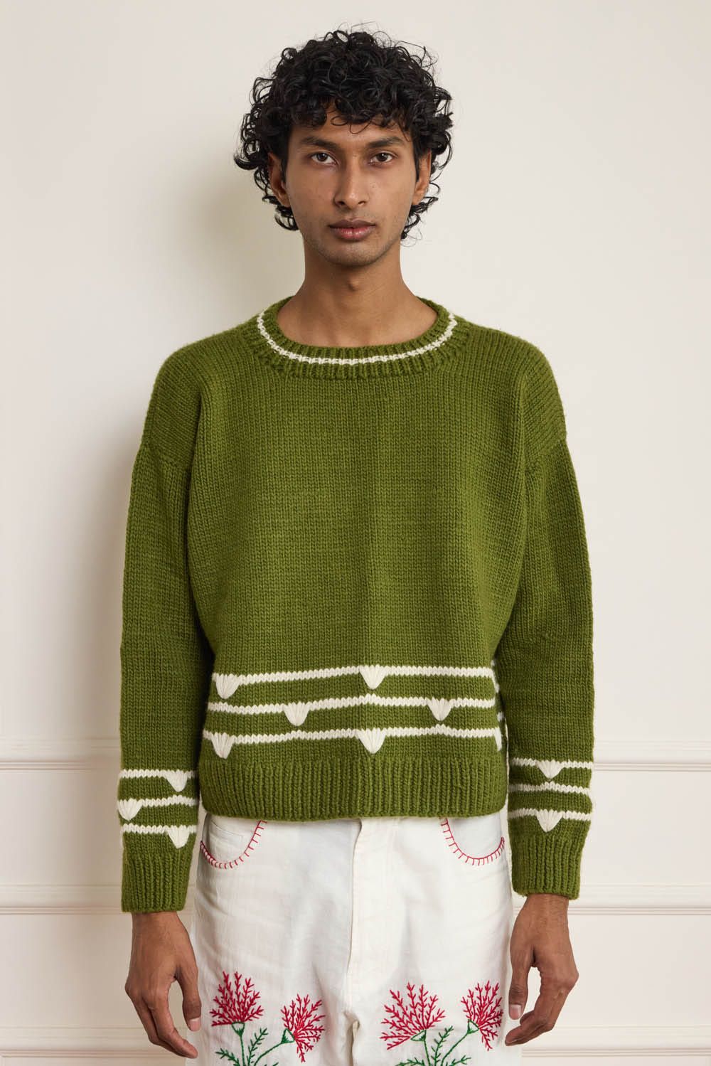 Hand Knitted Jumper Sweater - image 4