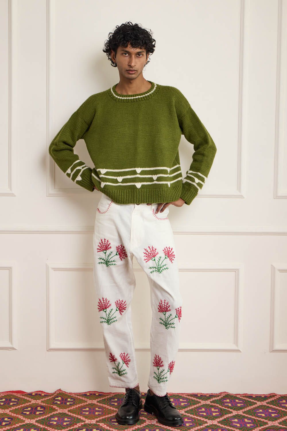 Hand Knitted Jumper Sweater - image 5