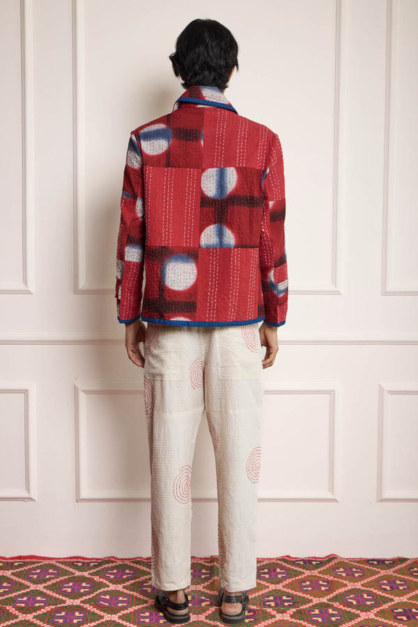 Harago — Clamp Dye Patchwork Kantha Jacket