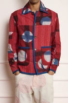 Clamp Dye Patchwork Kantha Jacket view 3