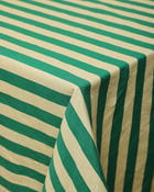 Block Printed Striped Tablecloth view 2