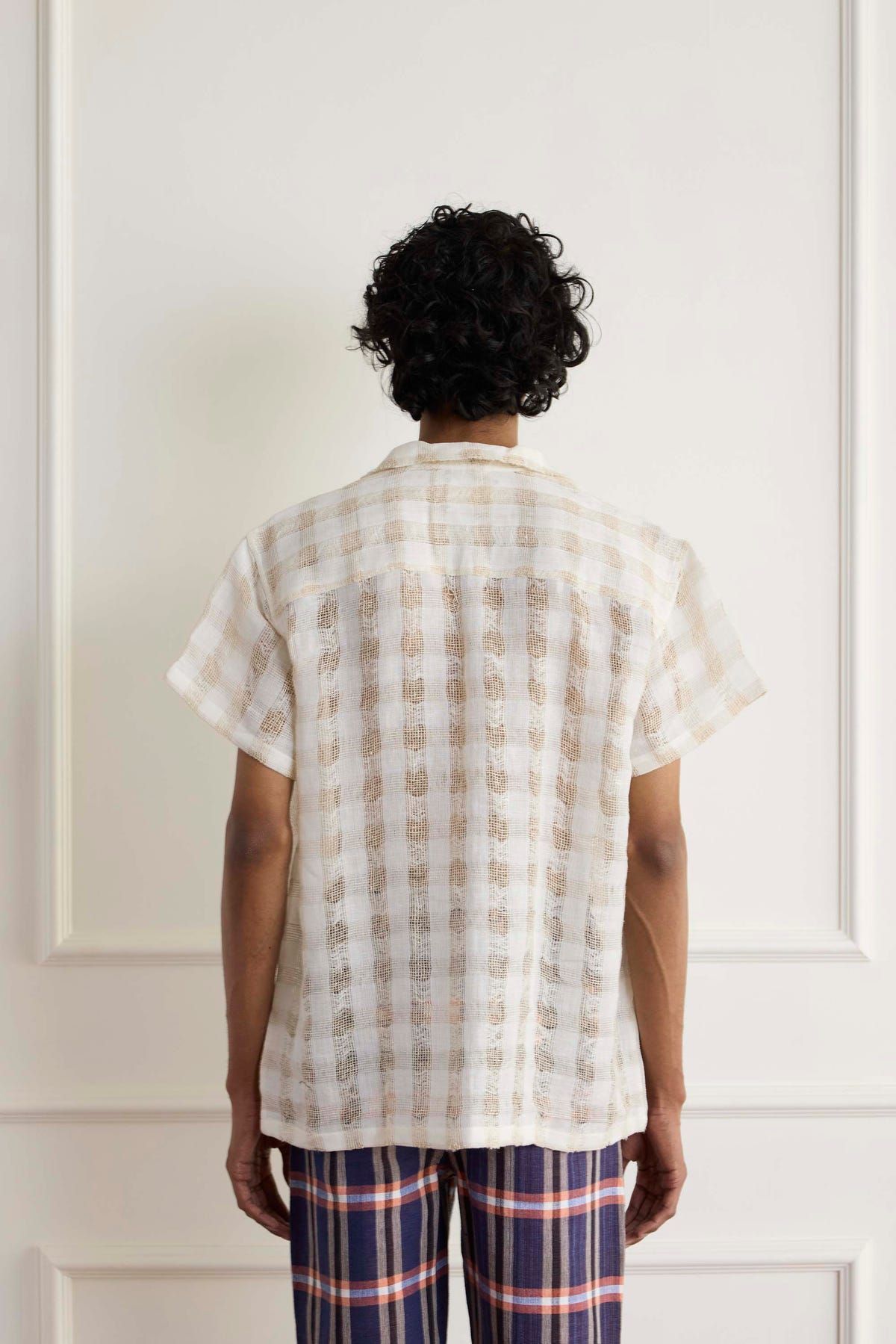 Ecru Loose Weave Shirt - image 6