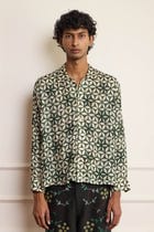 Beaded Linen Shirt view 2