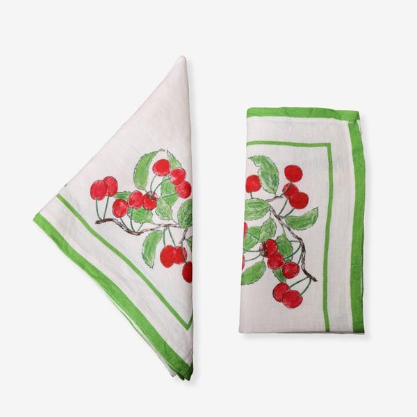 Harago — Cherry Printed Table Napkin