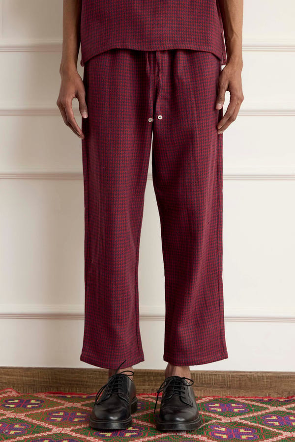 Harago — Wool Drawstring Pants