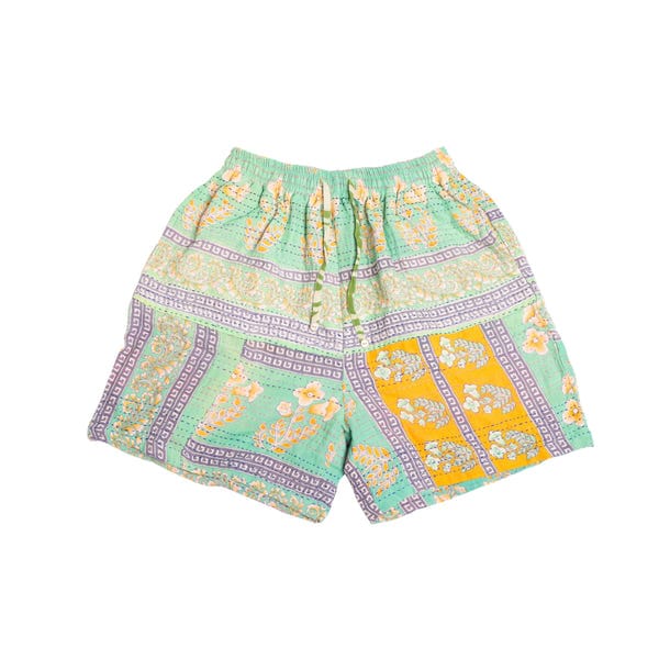 Harago — Vintage Kantha Quilted Shorts