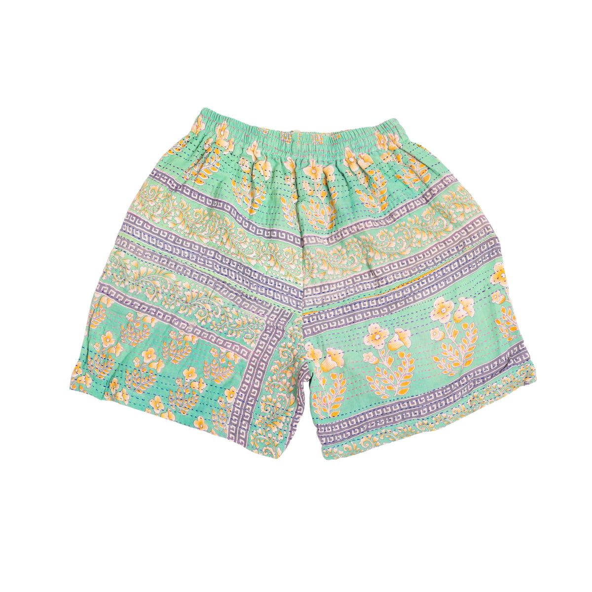 Vintage Kantha Quilted Shorts - image 2