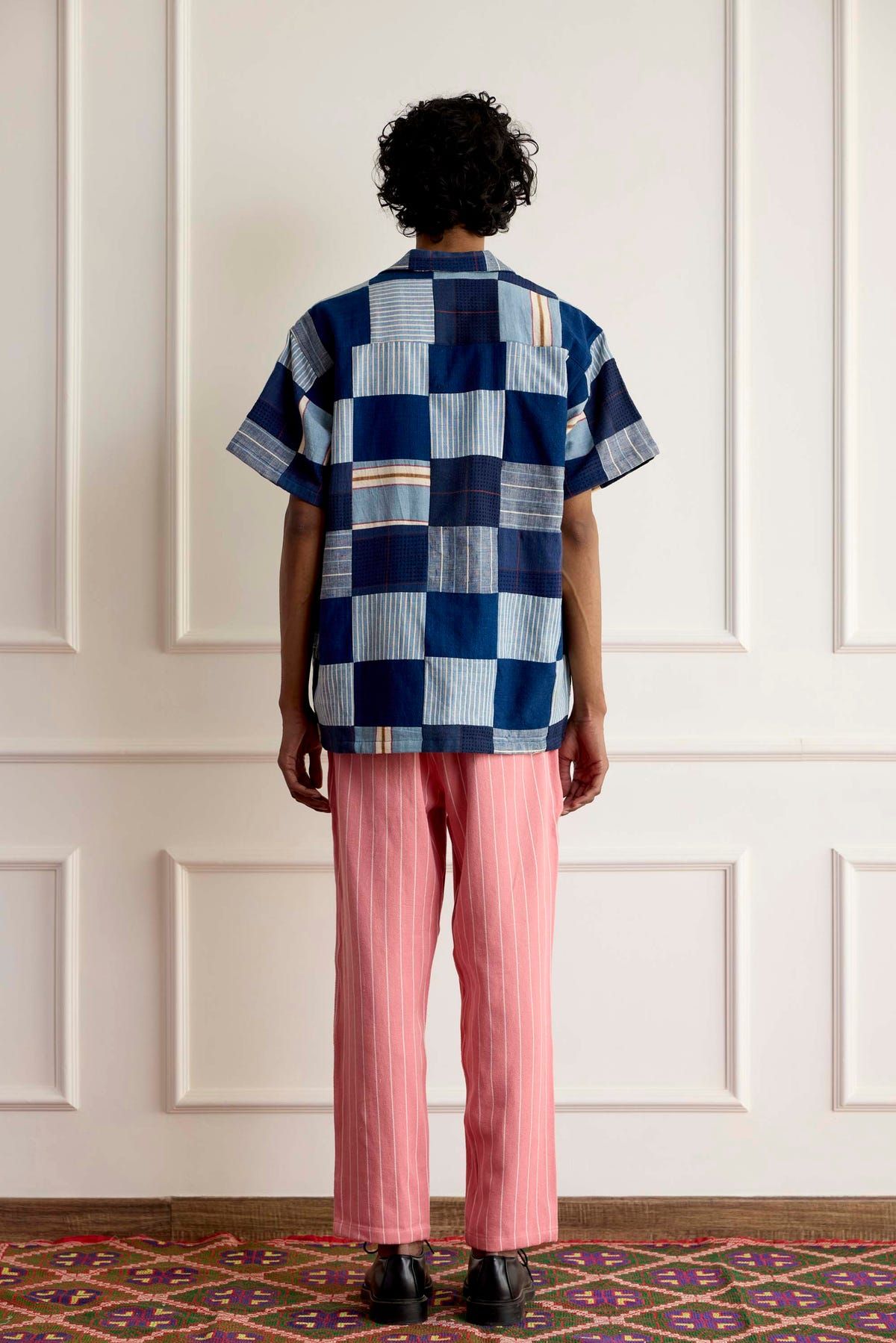 Blue Patchwork Shirt - image 2