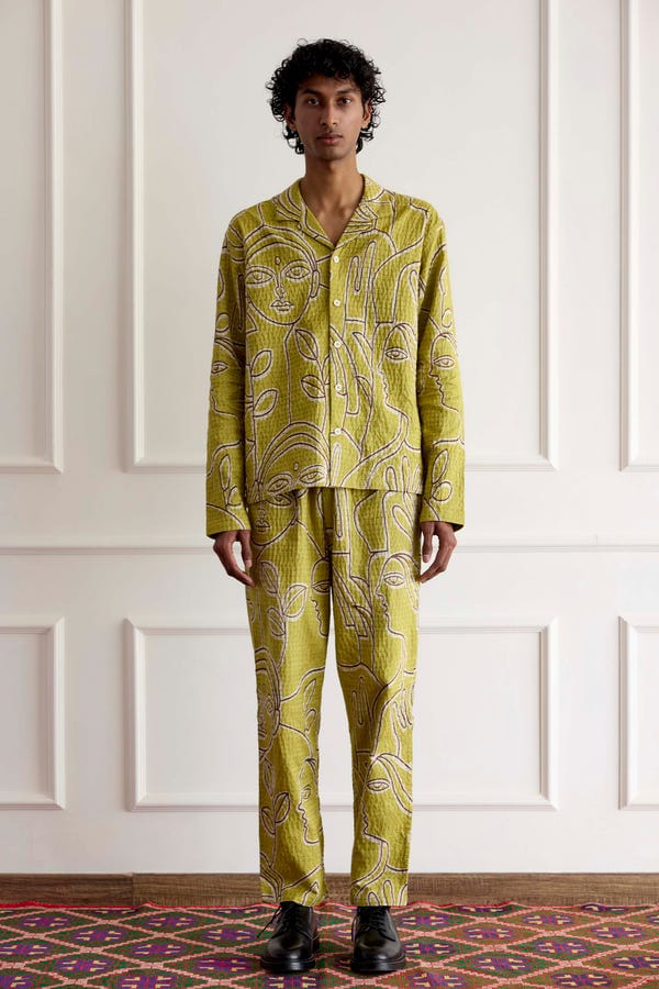 Harago — Kantha Silk Overshirt