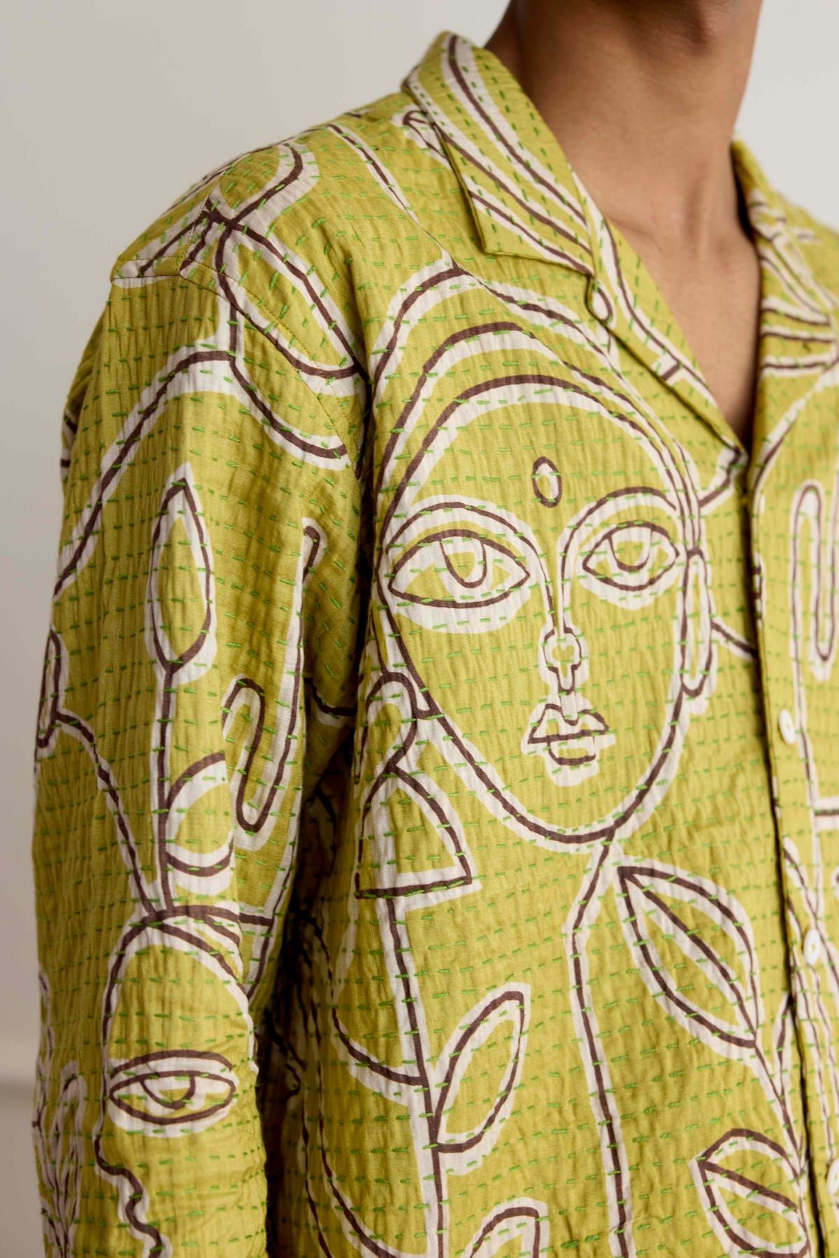 Kantha Silk Overshirt - image 4