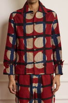 Clamp Dyed Kantha Jacket view 3