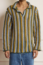 Striped Crochet Popover view 3