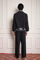 Bead Embroidered Wide Leg Pants view 3