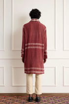 Khadi Stripe Long Blouson view 4