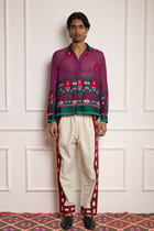 Vintage Silk Embroidered Shirt view 1