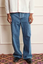 Wide Leg Denim Jeans view 1