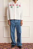 Wide Leg Denim Jeans view 3