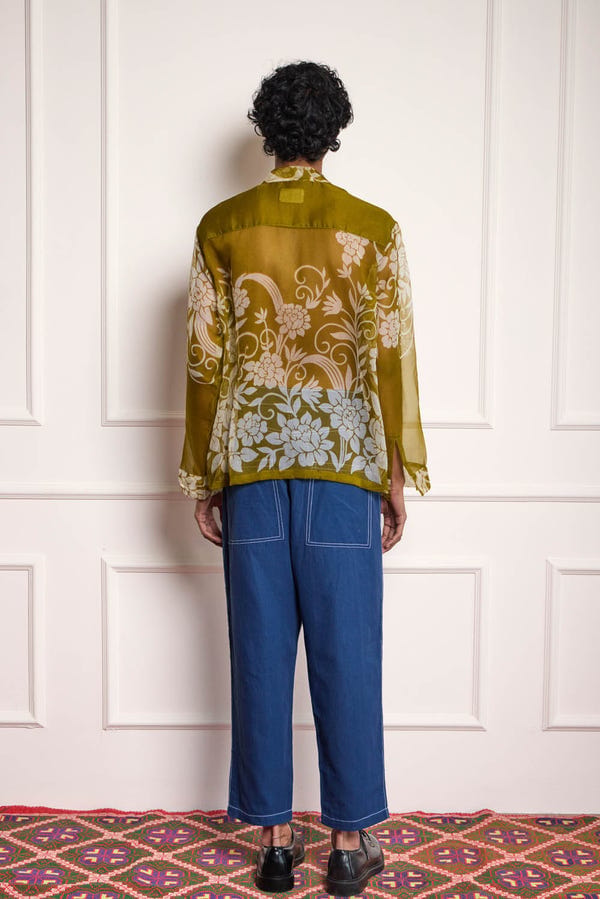 Harago — Floral Silk Shirt
