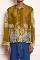 Floral Silk Shirt view 3