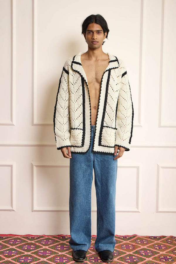 Harago — Crochet Open Cardigan