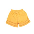 Yellow Embroidered Shorts view 2