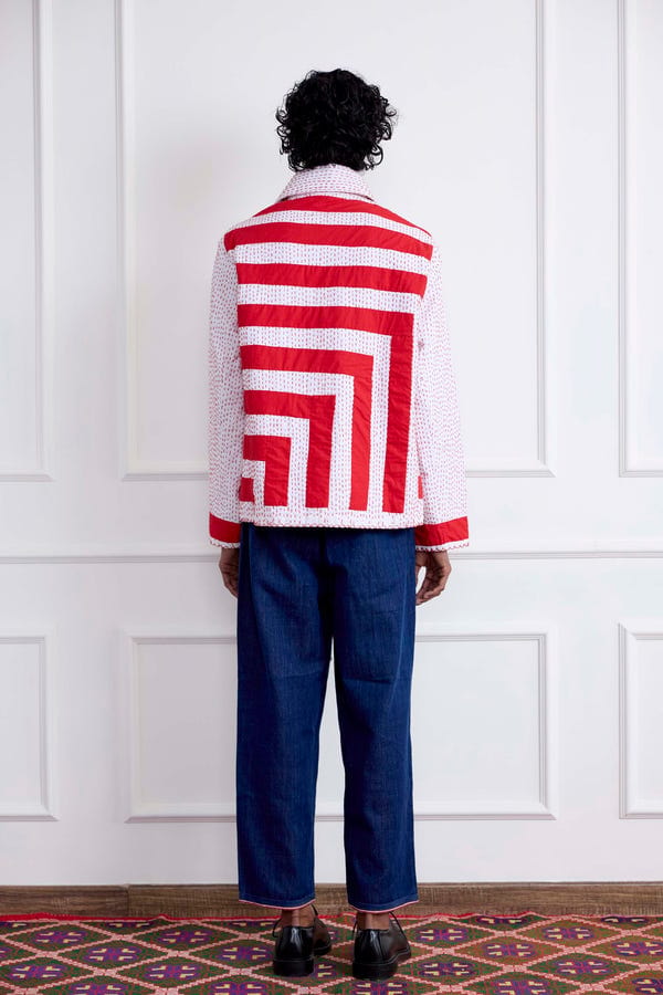 Harago — Appliqué Kantha Overshirt