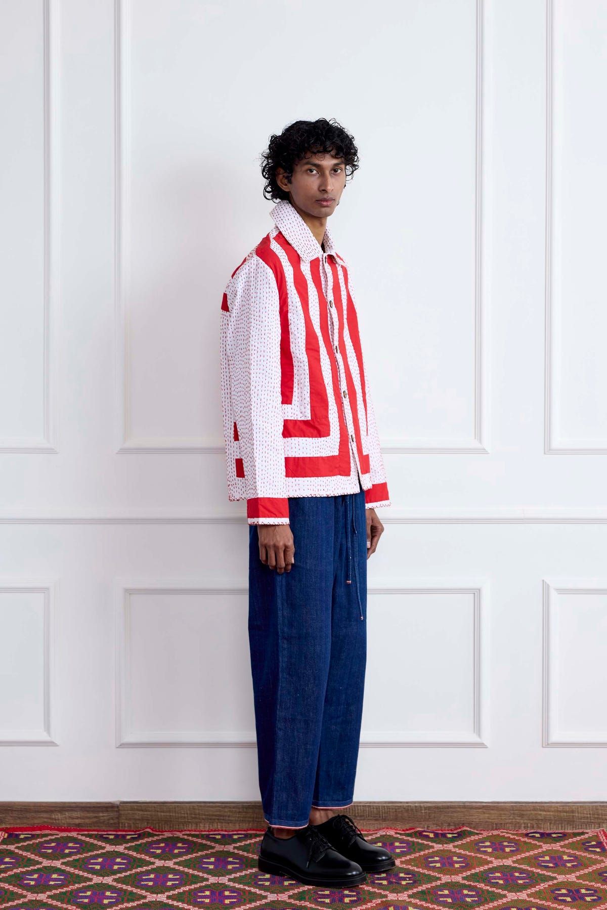 Appliqué Kantha Overshirt - image 4