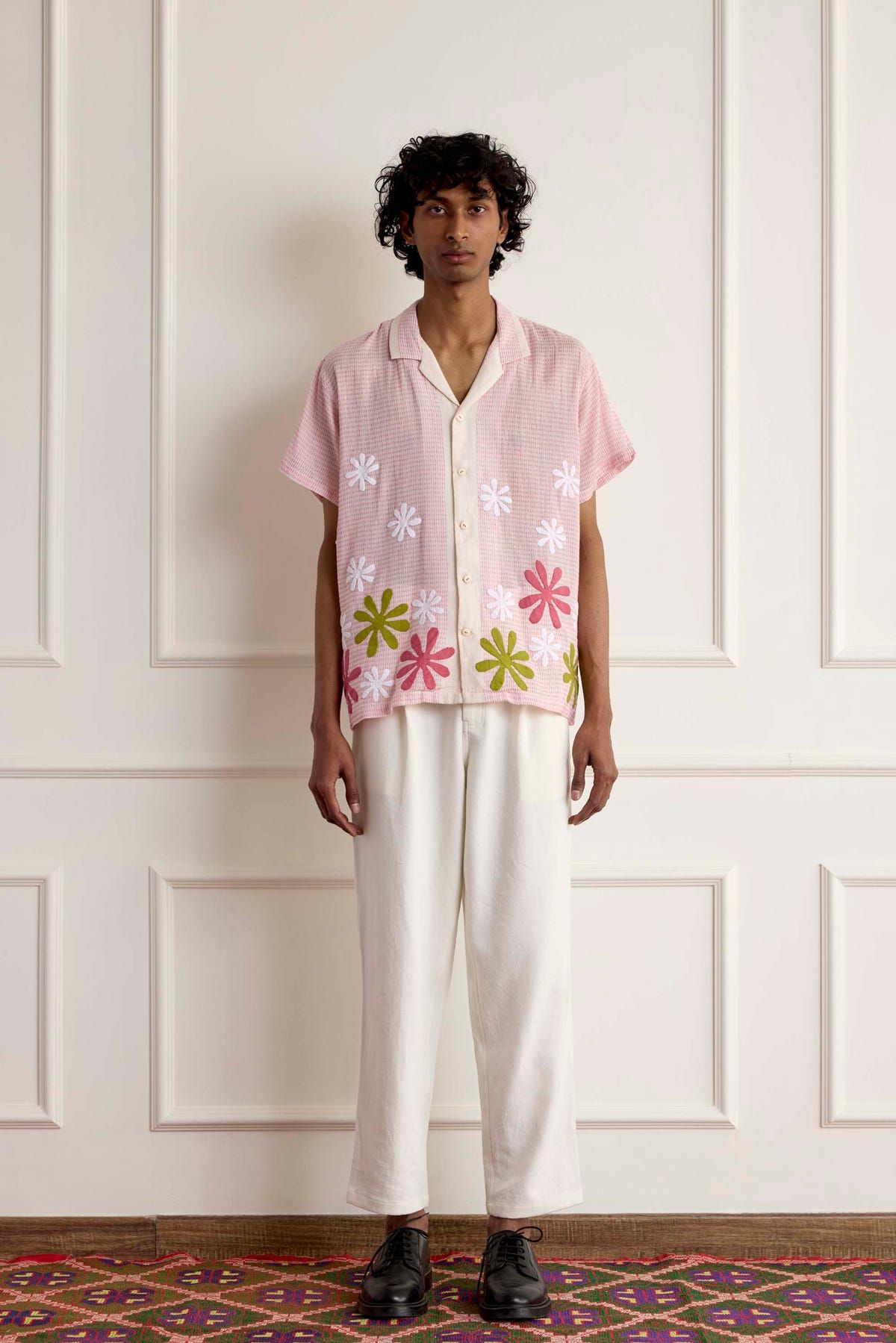 Appliqué Floral Shirt - image 1