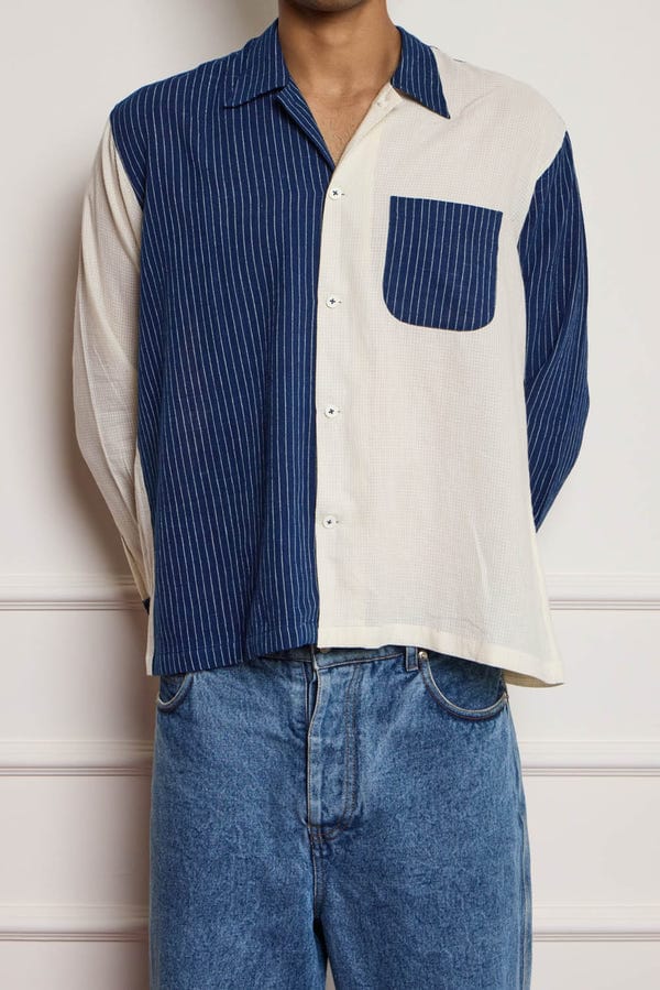 Harago — Indigo Divide Shirt