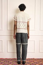Tulip Cross Stitch Embroidered Shirt view 2