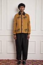 Bead Embroidered Wool Jacket view 1