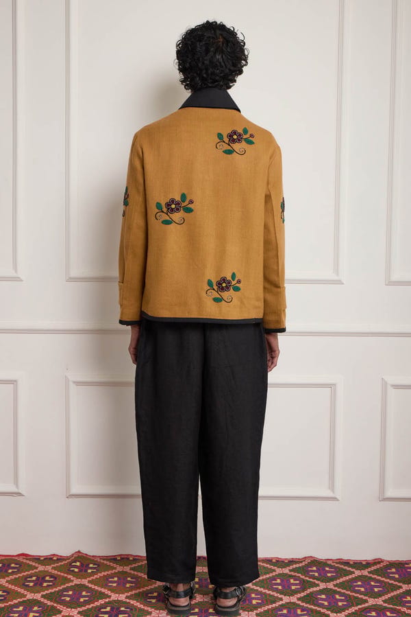 Harago — Bead Embroidered Wool Jacket