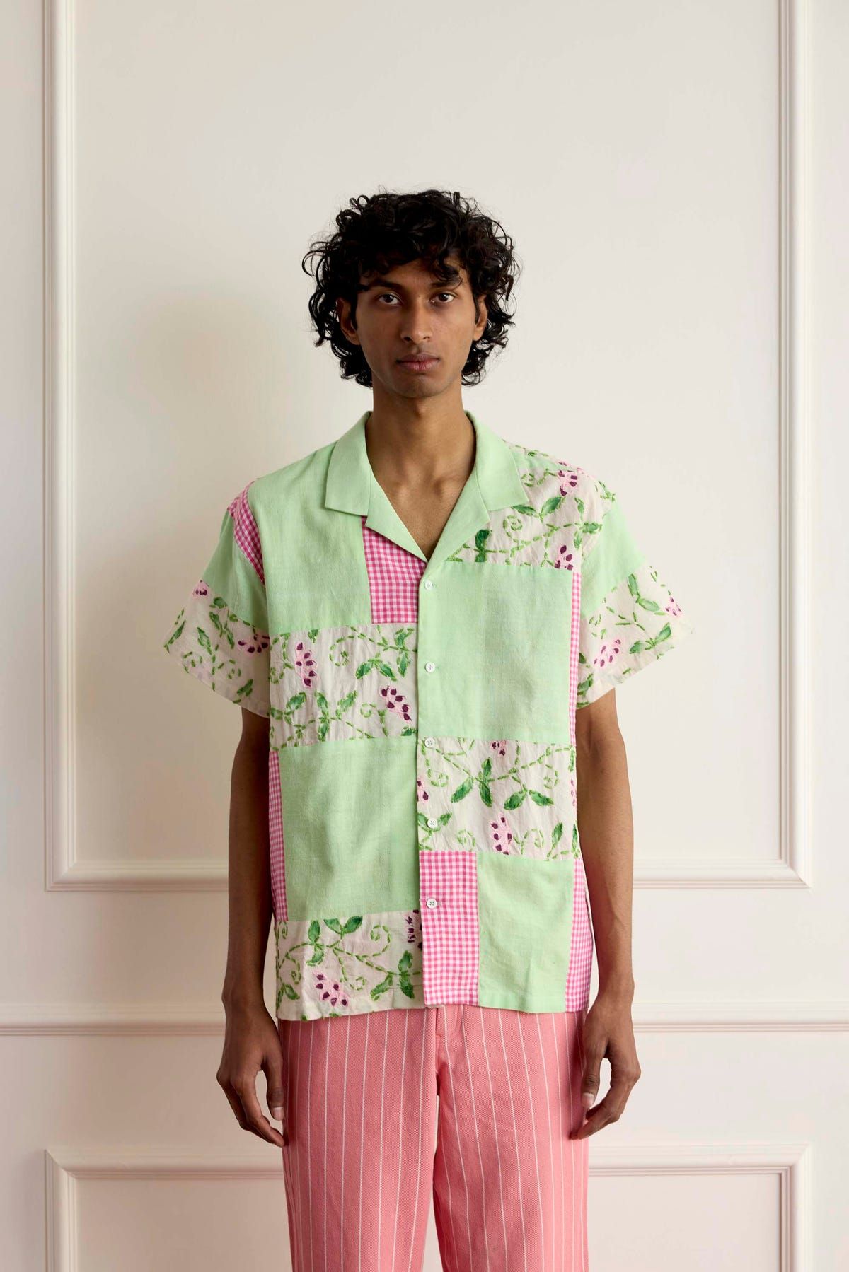 Patchwork Embroidered Shirt - image 3