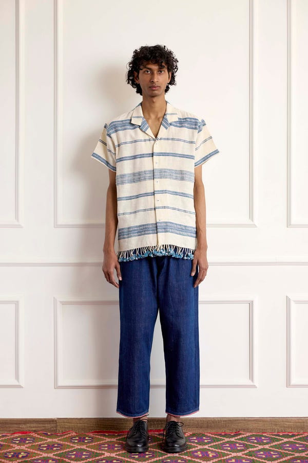 Harago — Handloom Stripe Shirt