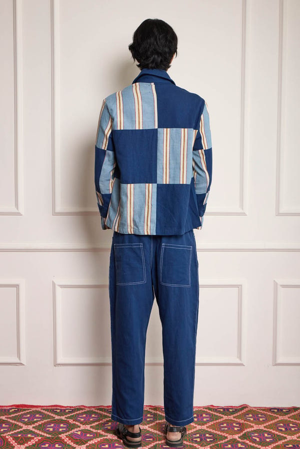 Harago — Indigo Patchwork Jacket