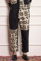 Patchwork High Waist Pants view 1