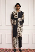 Patchwork High Waist Pants view 2