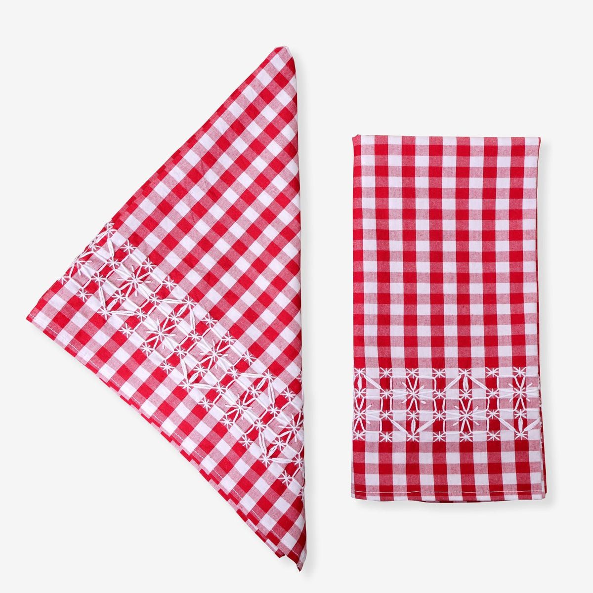 Chicken Scratch Embroidered Table Napkin - image 1