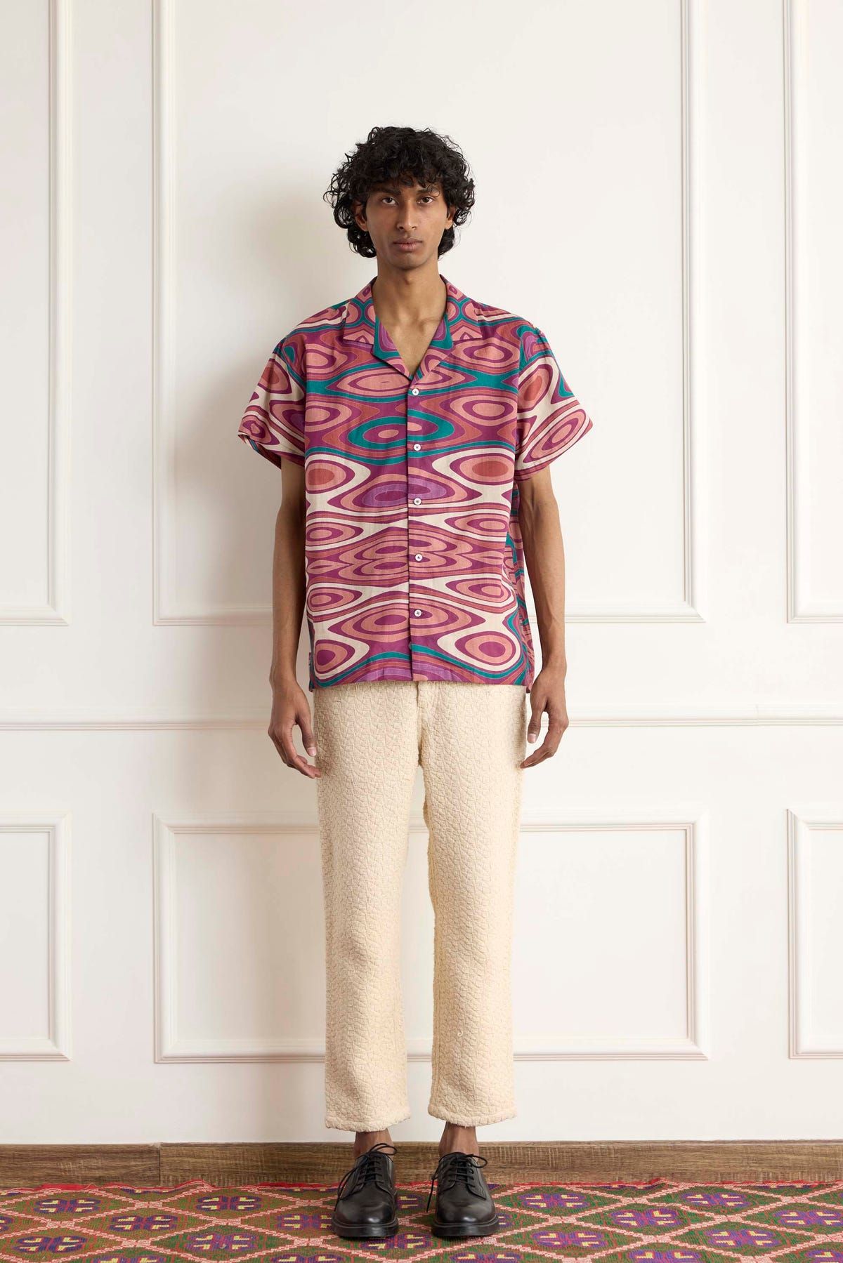 Vintage Print Shirt - image 1