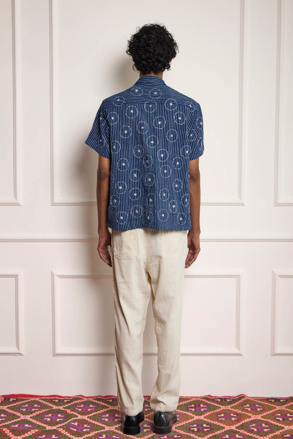 Circle Kantha Embroidered Shirt - image 2
