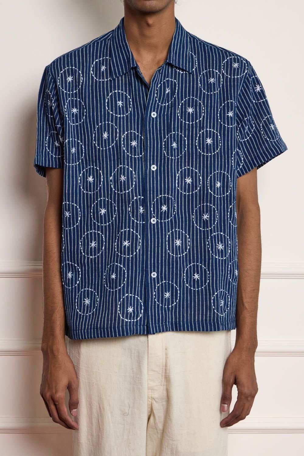 Circle Kantha Embroidered Shirt - image 3