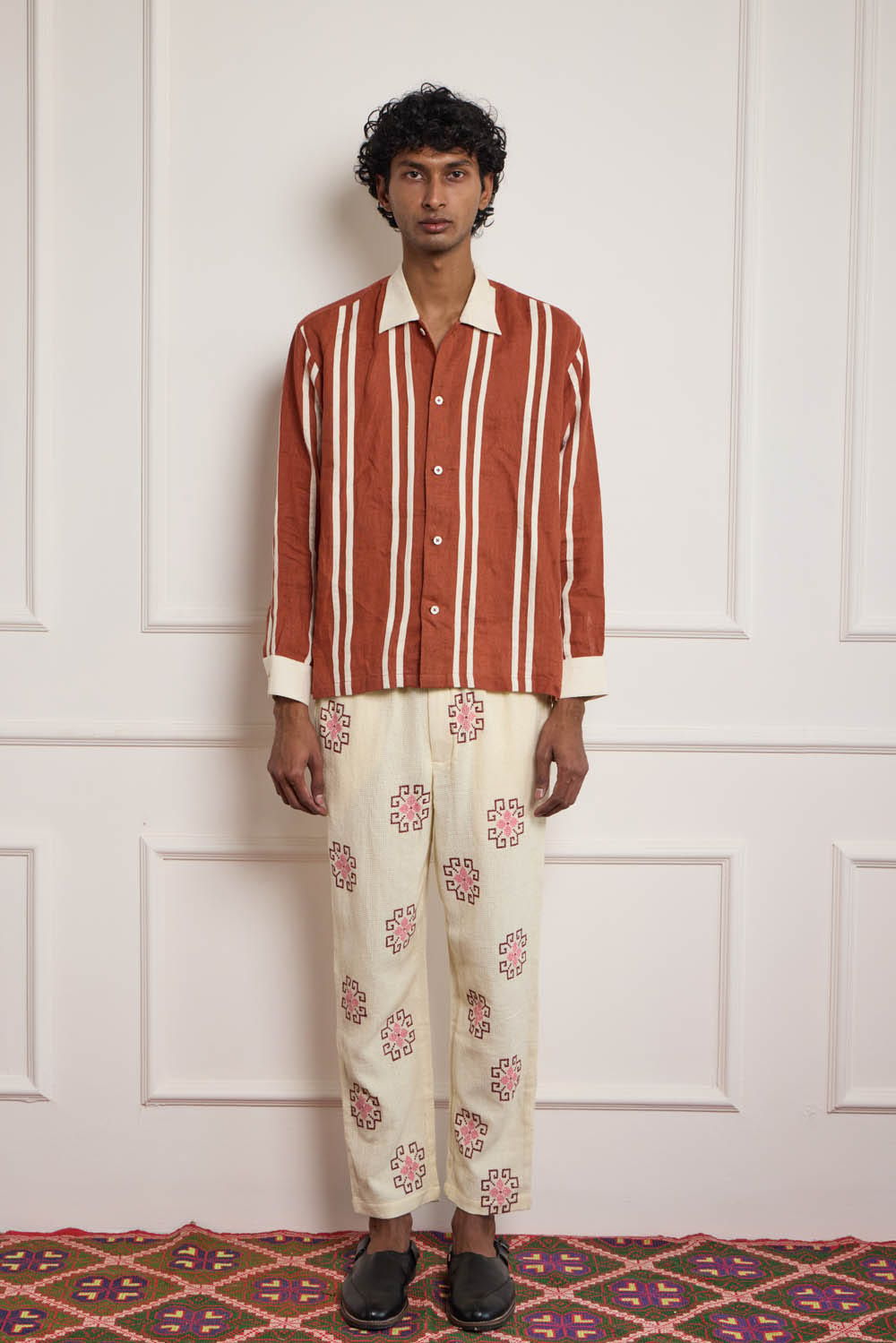 Applique Stripes Shirt - image 1