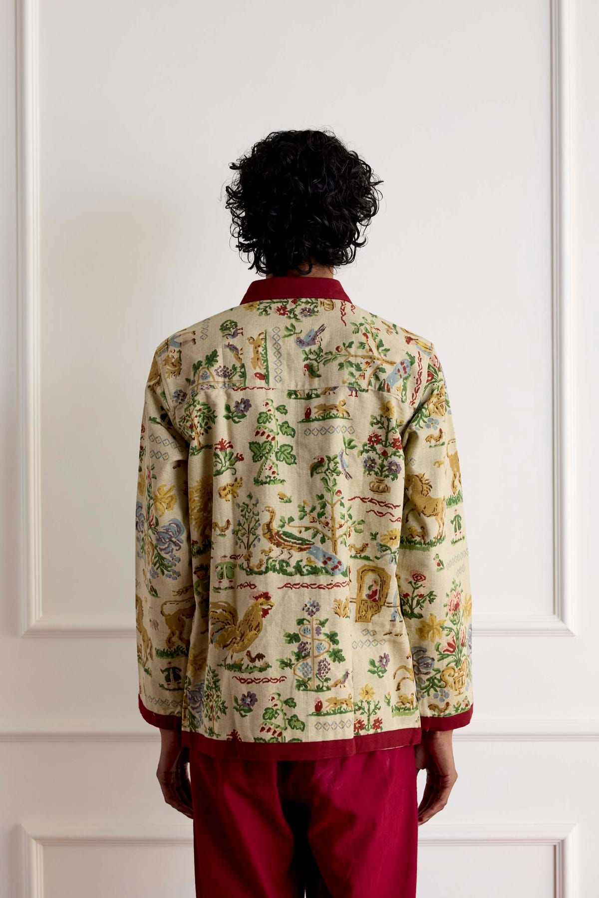 Vintage Linen Zipper Shirt - image 2