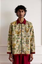 Vintage Linen Zipper Shirt view 3